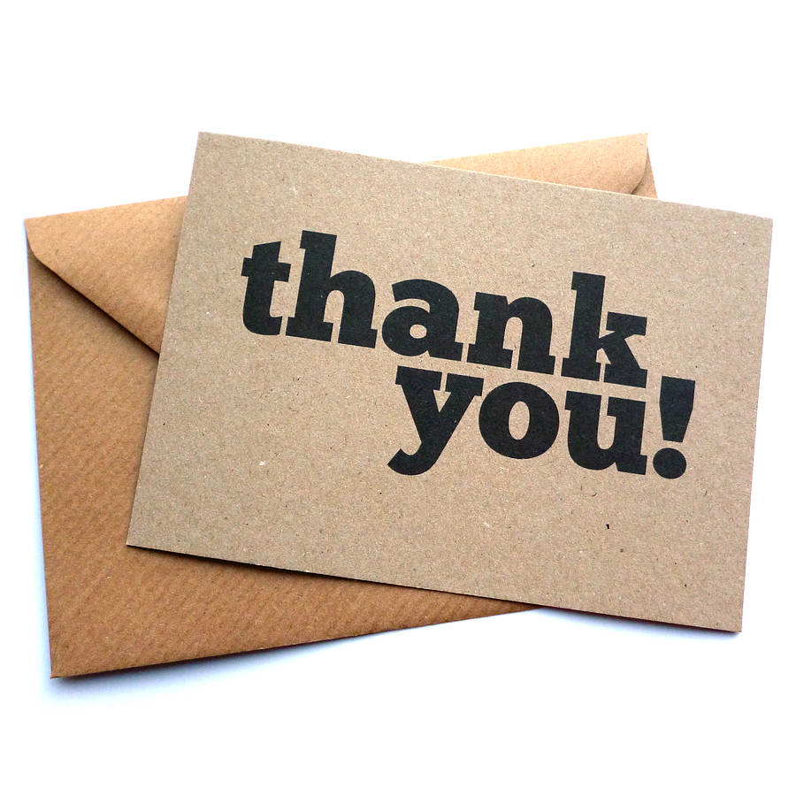 set of 12 thank you postcard note cards by dig the earth ...