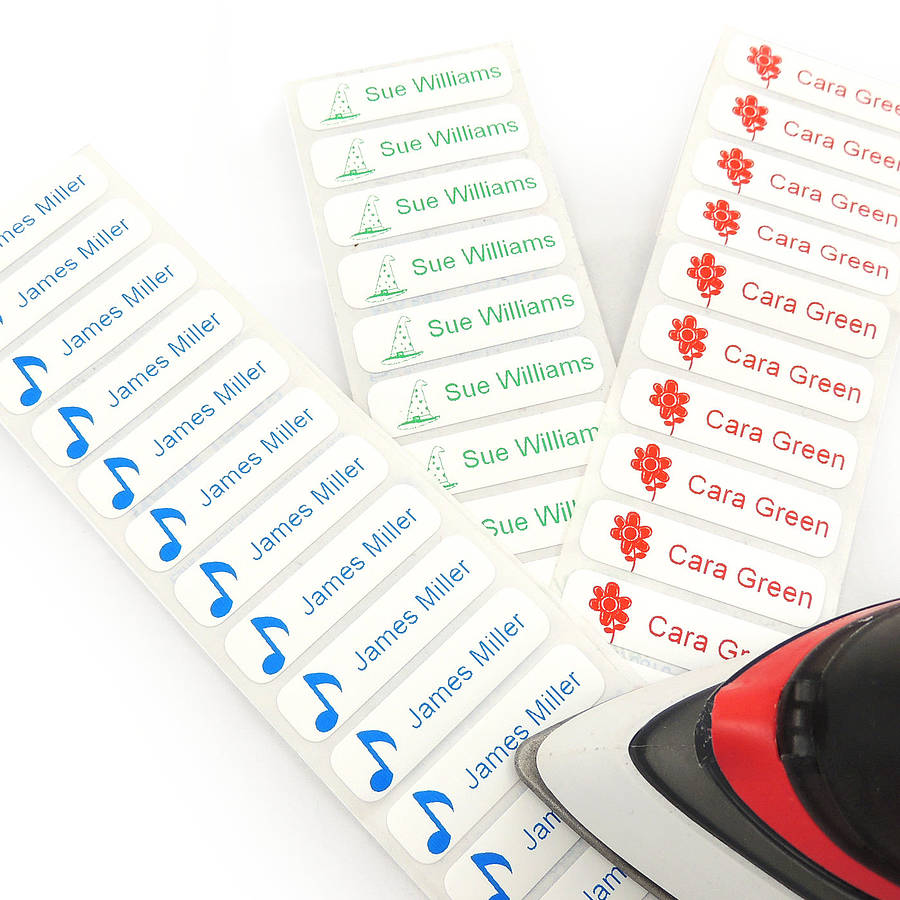 iron on name tapes, school clothing labels by able labels  notonthehighstreet.com