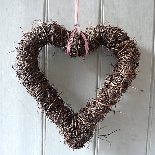 wicker heart wreath by violette