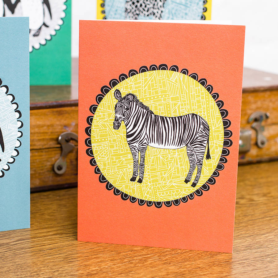 animal greetings cards by jessica hogarth designs