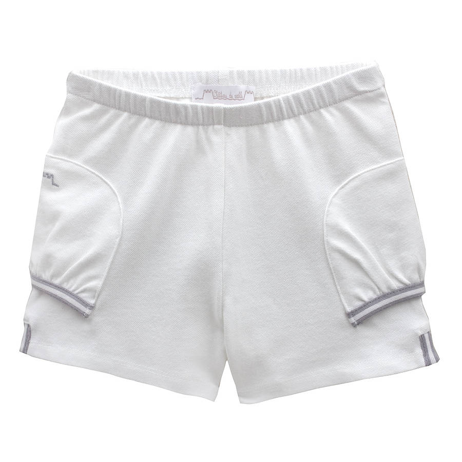 french girl's tennis dress with pleated skirt by chateau de sable