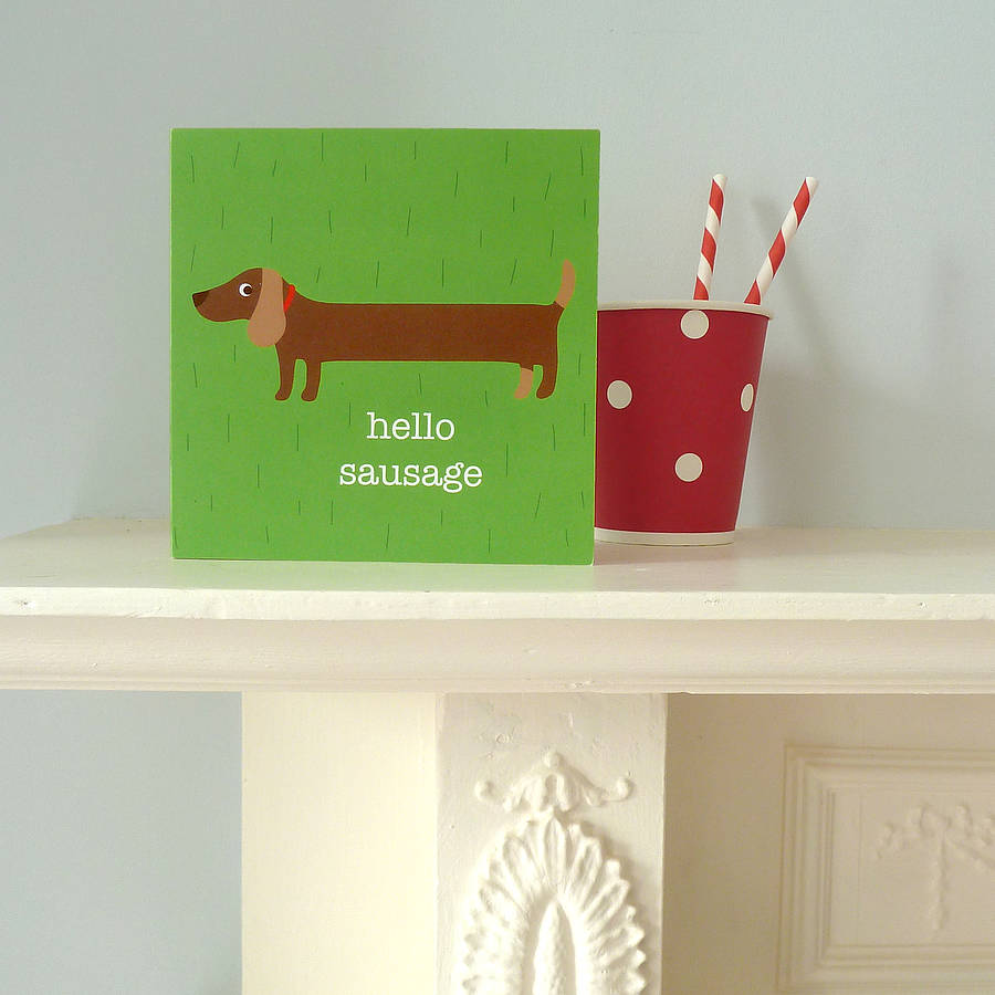 'hello' greetings card by toby tiger | notonthehighstreet.com