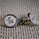 I Love You Personalised Wedding Cufflinks By Lily And Louie