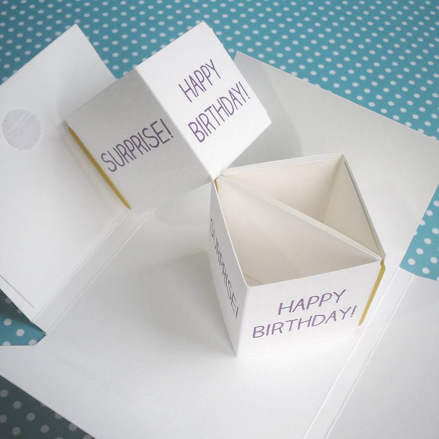 personalised popping birthday card by paperbuzz