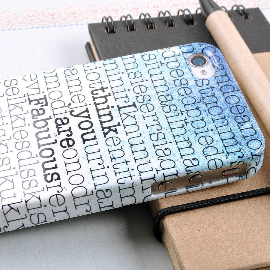 hidden message case for iphone and samsung galaxy by giant sparrows