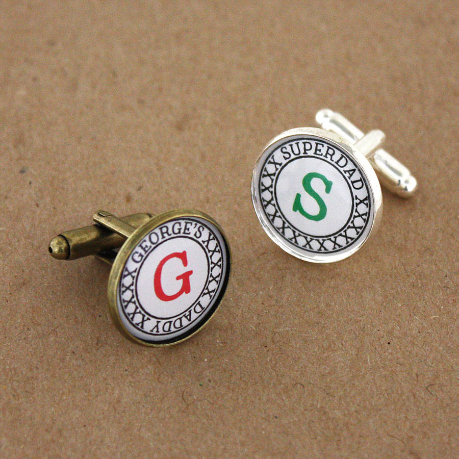 personalised type cufflinks by studiosweepings