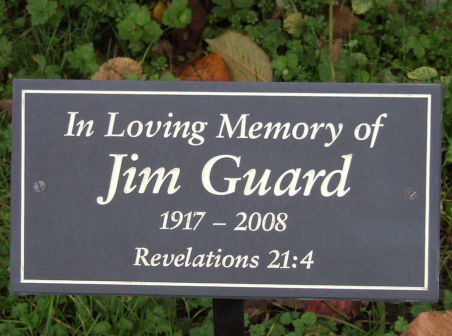 personalised slate memorial plaque by england signs