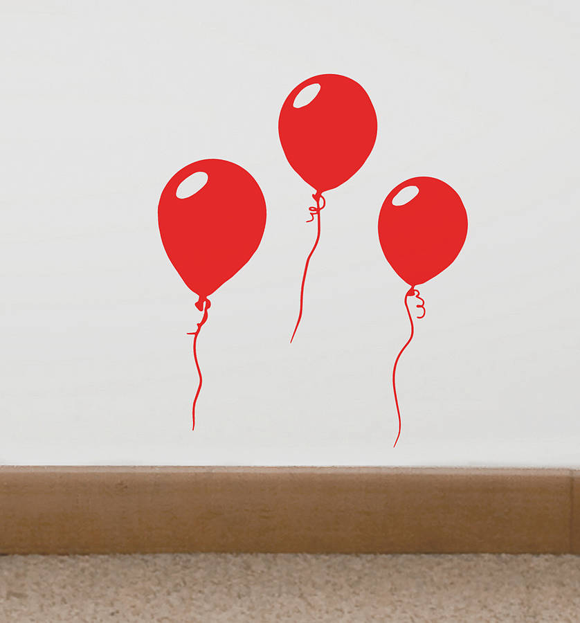 balloons vinyl wall sticker by oakdene designs
