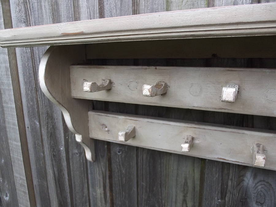 antique double hook shelf by woods vintage home interiors