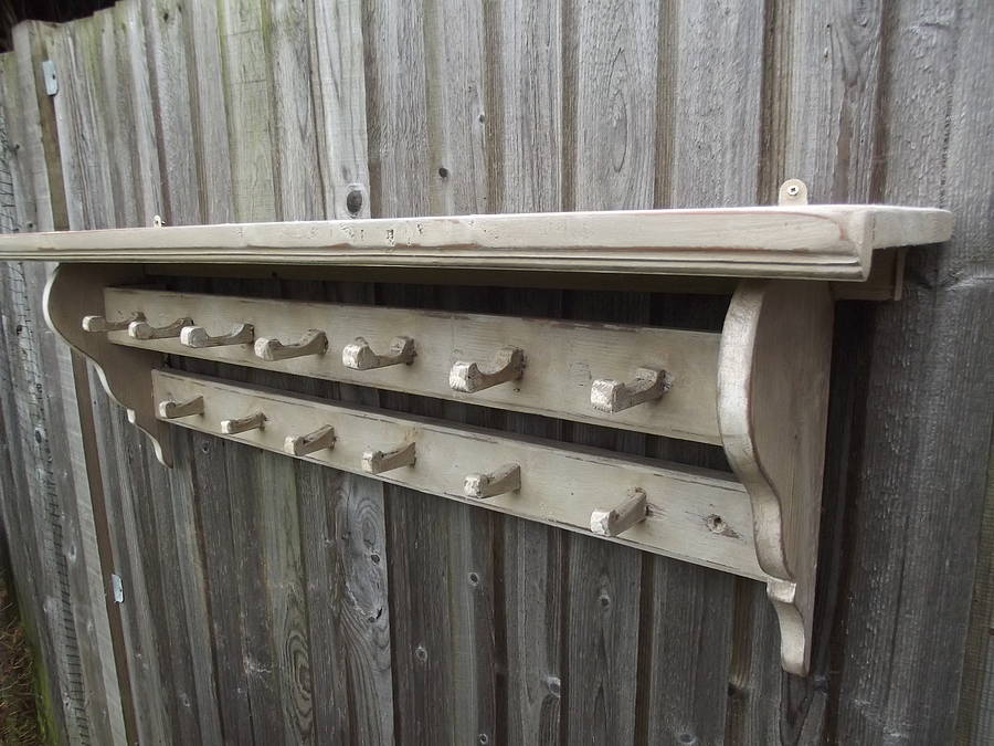 antique double hook shelf by woods vintage home interiors