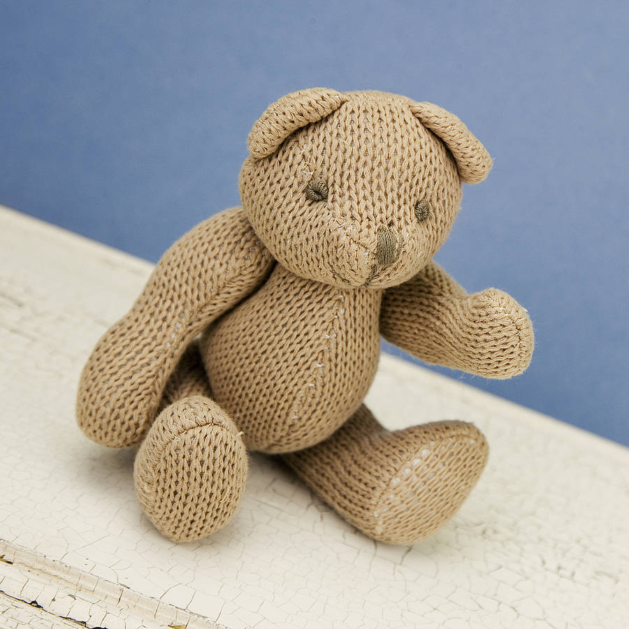 knitted soft toy rattle by the 3 bears one stop gift shop ...
