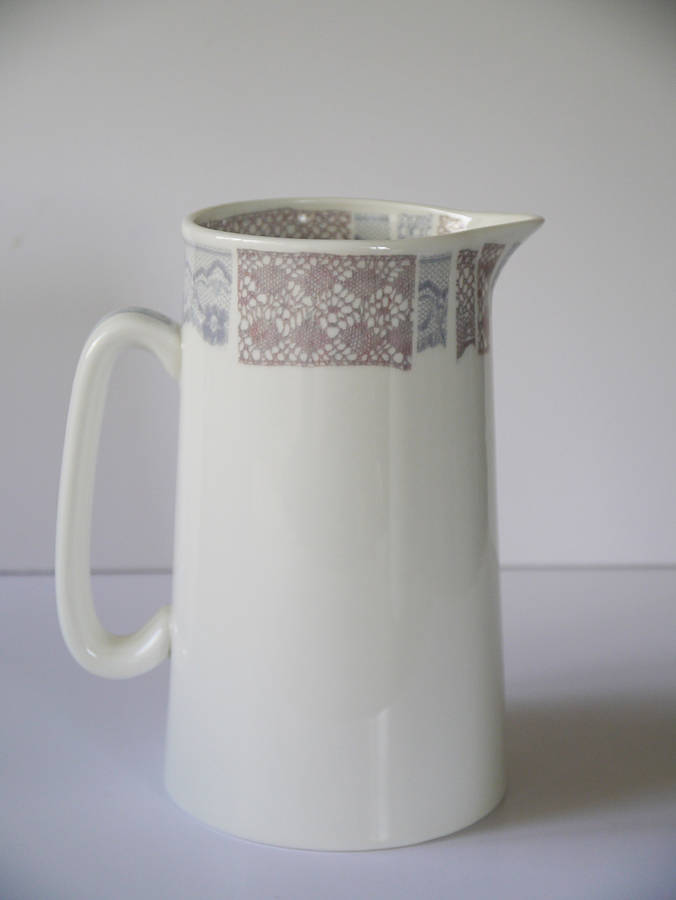 bone china lace jug by victoria mae designs
