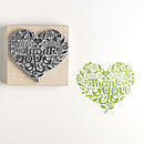 thank you heart rubber stamp by noolibird rubber stamps
