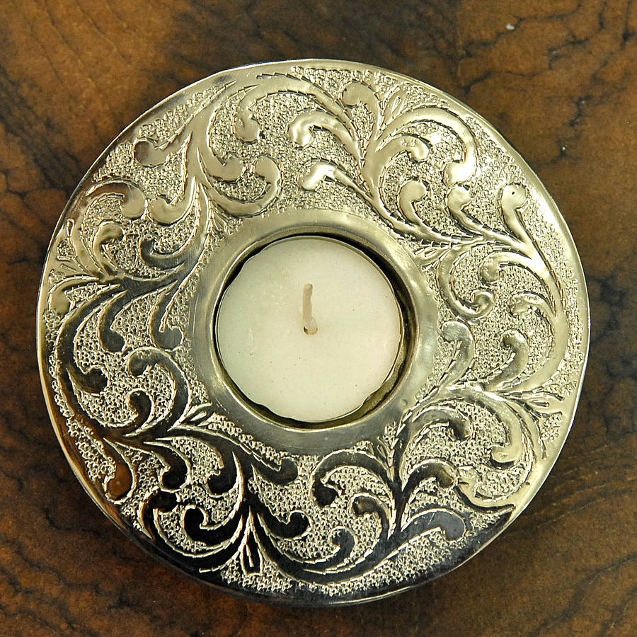 engraved candle holder by skoura