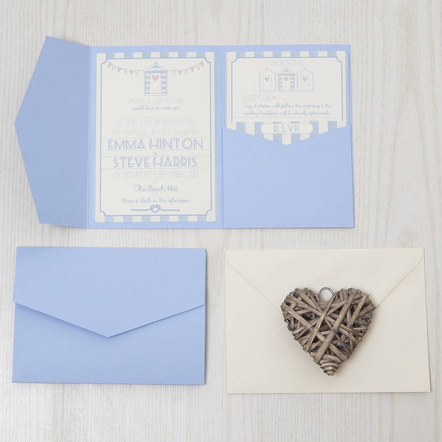 Cheap wedding invitations pocketfold