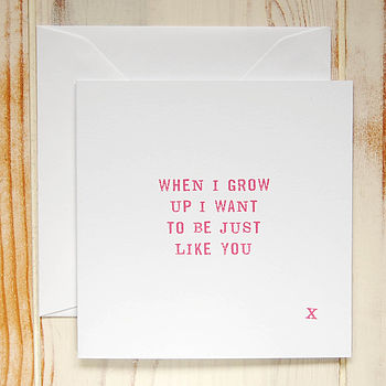 'when I Grow Up' Card By Door 77 