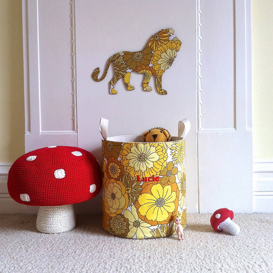 Vintage fabric animal wall decoration by auntie mims ...