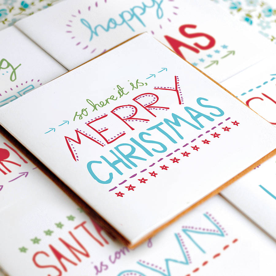 Hand Lettered Christmas Card Set By The Green Gables