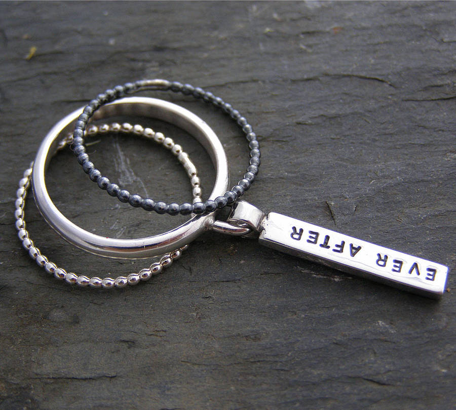 personalised sterling silver tag ring by soremi notonthehighstreet com