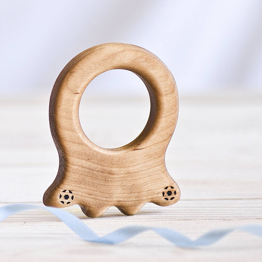 organic baby octopus teether by natural gift store