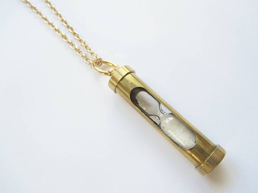 hourglass necklace by madison honey vintage