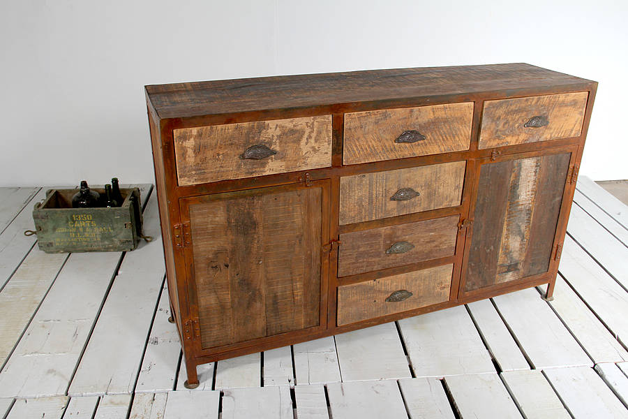 reiner upcycled large sideboard by little tree furniture