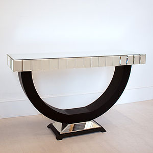 deco style console tables
