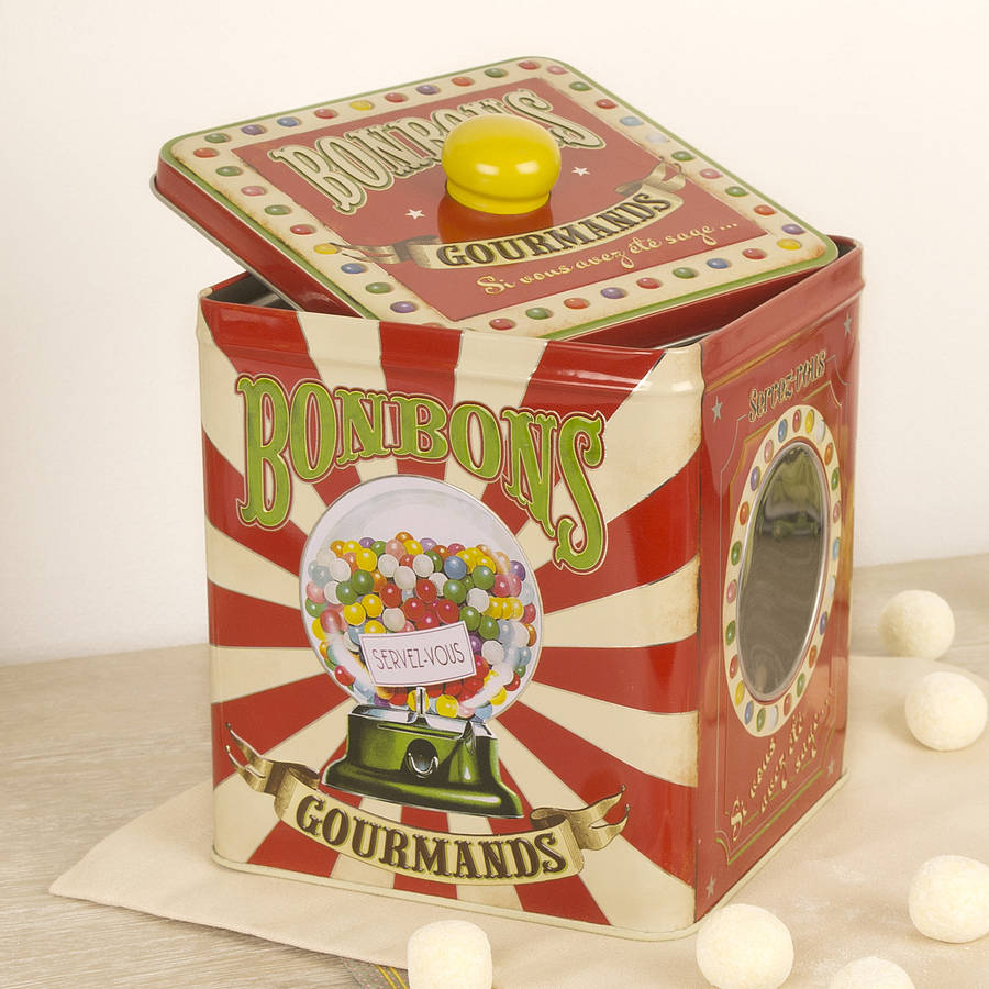 traditional bon bon sweets tin by dibor