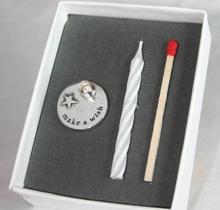 silver birthday candle holder by neatly does it silver