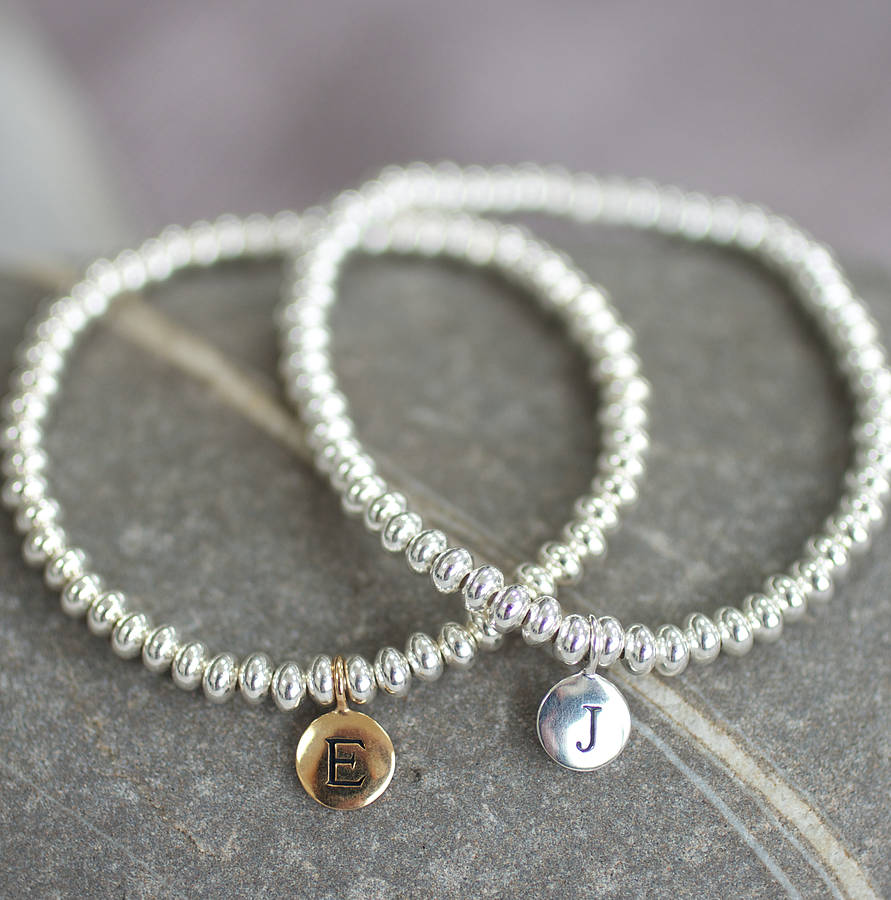 personalised initial bracelet by suzy q designs