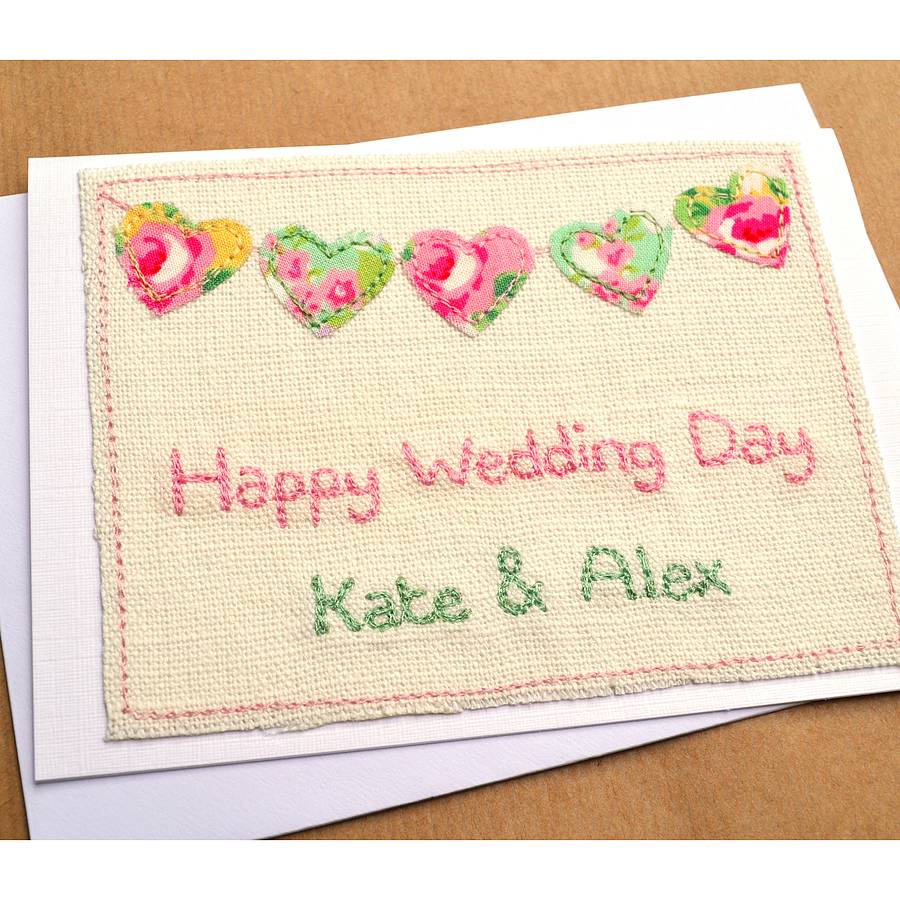 Floral Bunting Personalised Wedding Card By Jenny Arnott Cards And Ts