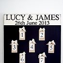 homepage > POTTING SHED DESIGNS > PERSONALISED SEATING PLAN WEDDING ...