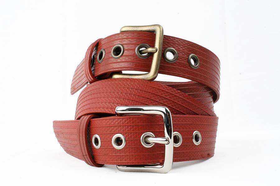reclaimed fire hose west end belt by elvis & kresse