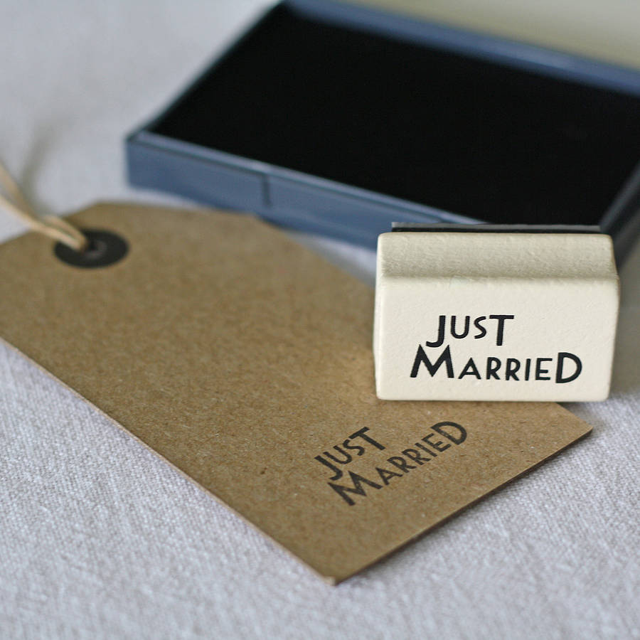 just married wedding stamp by the wedding of my dreams