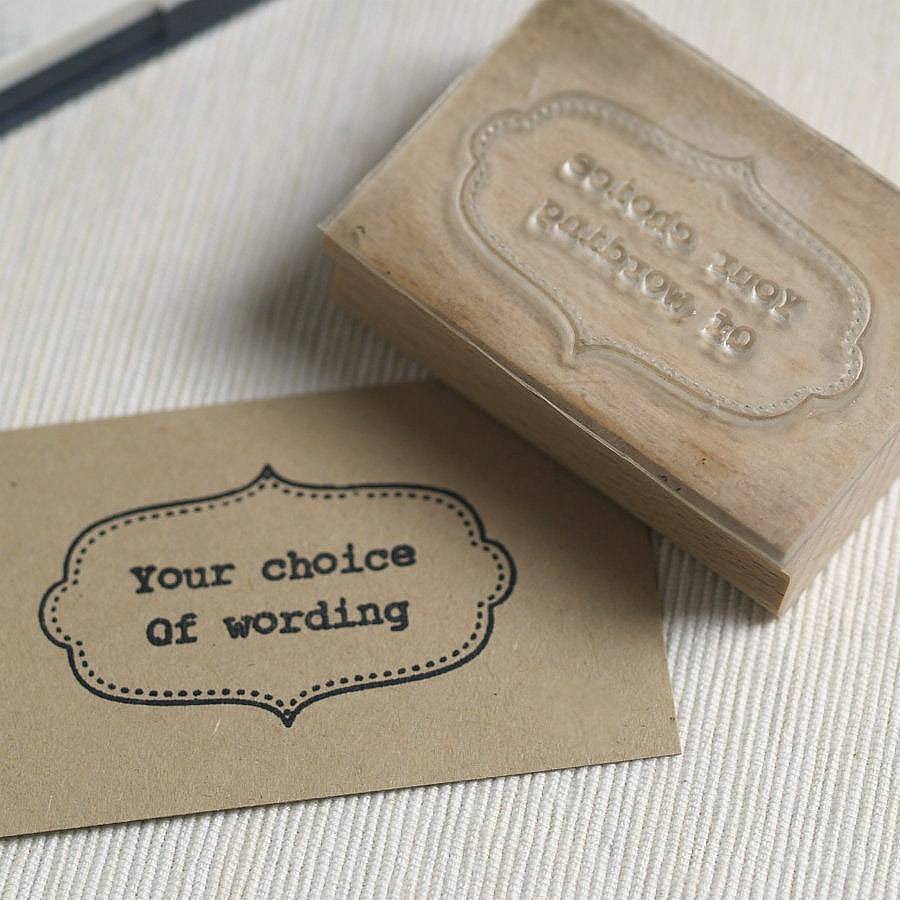Personalised Rubber Stamp By Pretty Rubber Stamps