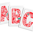 animal alphabet set of three letters by lucy loves this