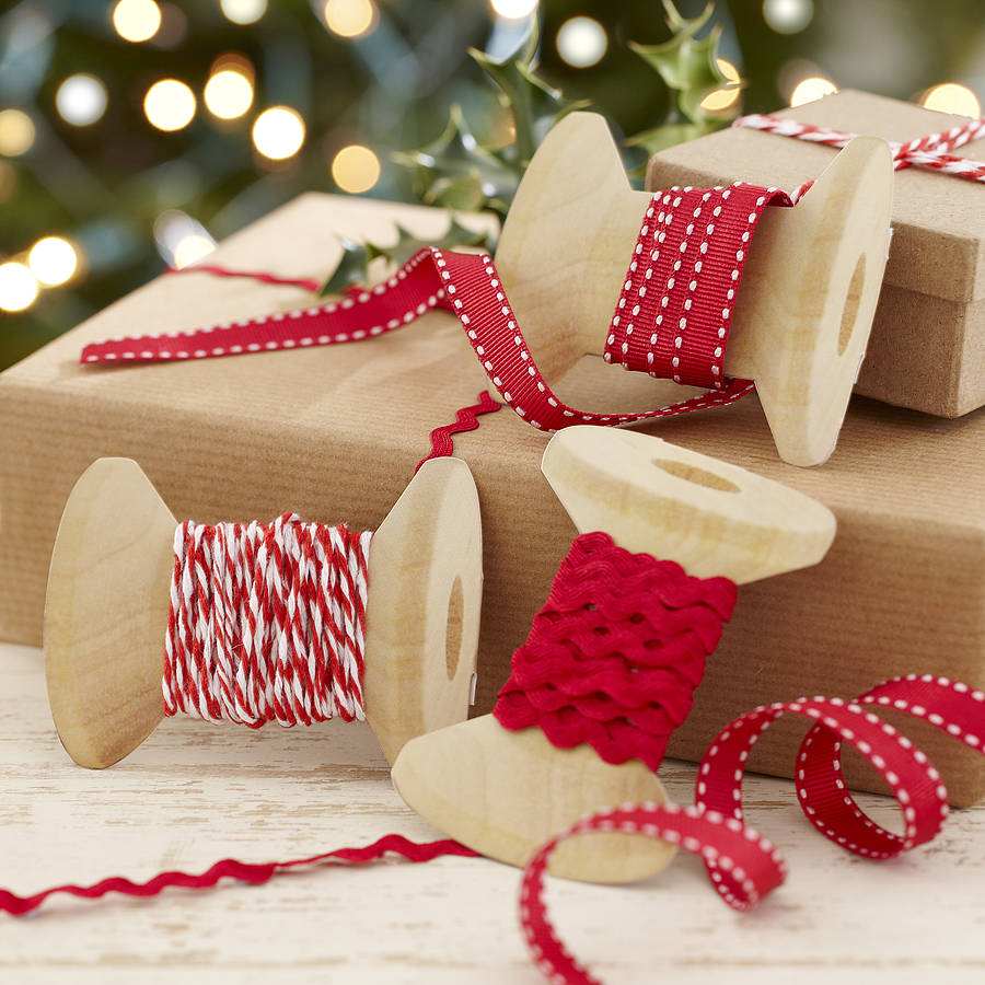 christmas ribbons kit for present wrapping by ginger ray  notonthehighstreet.com
