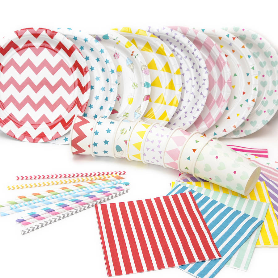 party tableware set by peach blossom