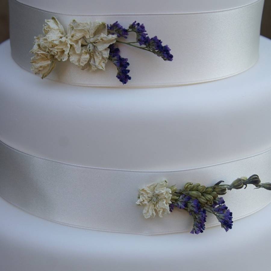 provence dried flower cake decoration by the artisan dried ...