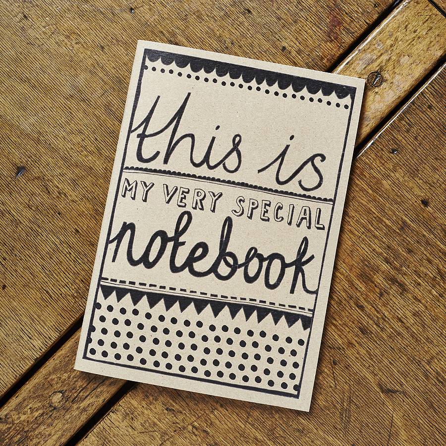 my very special notebook by katie leamon
