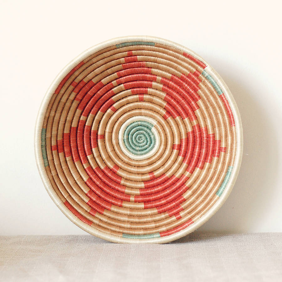 autumn woven bowl by happy piece