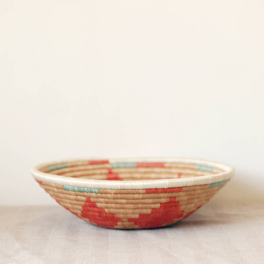 autumn woven bowl by happy piece
