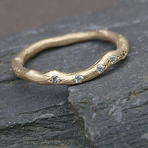 Handmade diamond eternity rings