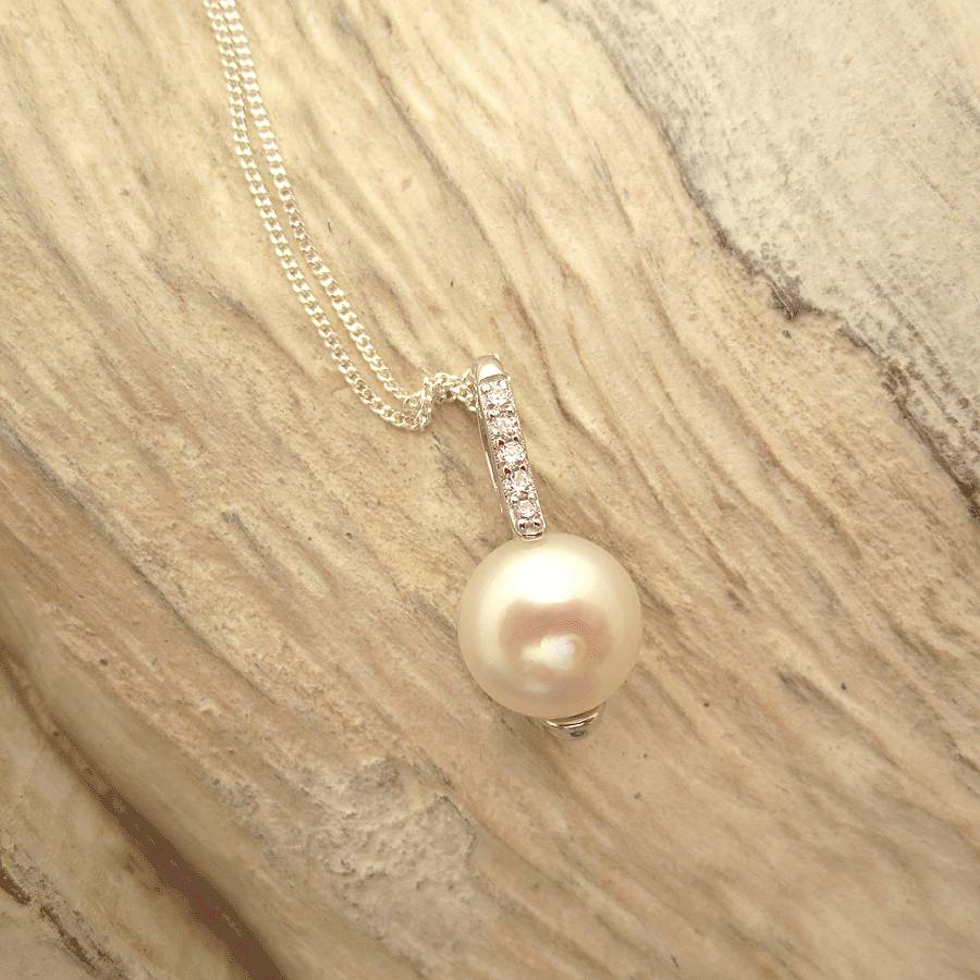pearl isabella pendant by tigerlily jewellery