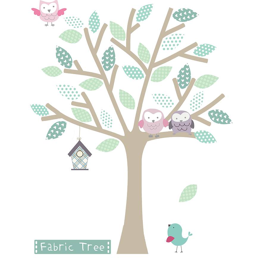 fabric tree wall sticker by littleprints