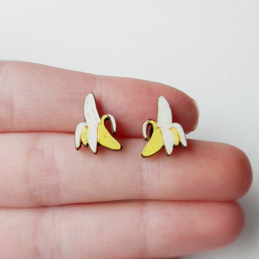 banana earrings by kate rowland