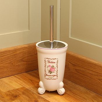vintage rose toilet brush store by dibor | notonthehighstreet.com