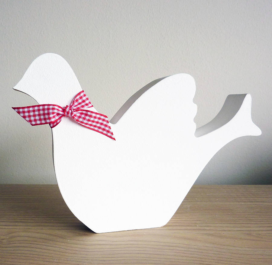 christmas dove decoration by little cherub design  notonthehighstreet.com