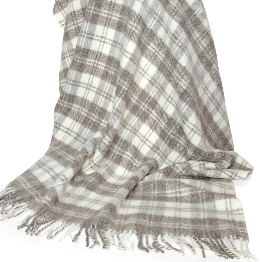 wool check blanket by dreamwool blanket co.