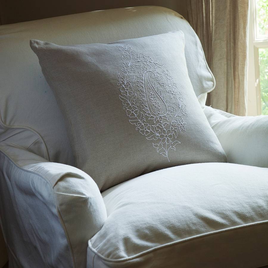 large white cushions